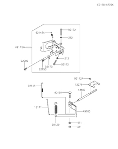 Fr600v-Cs17 Control Equipment Diagram and Parts List for FR600V-CS17  Cub Cadet Lawn Tractor